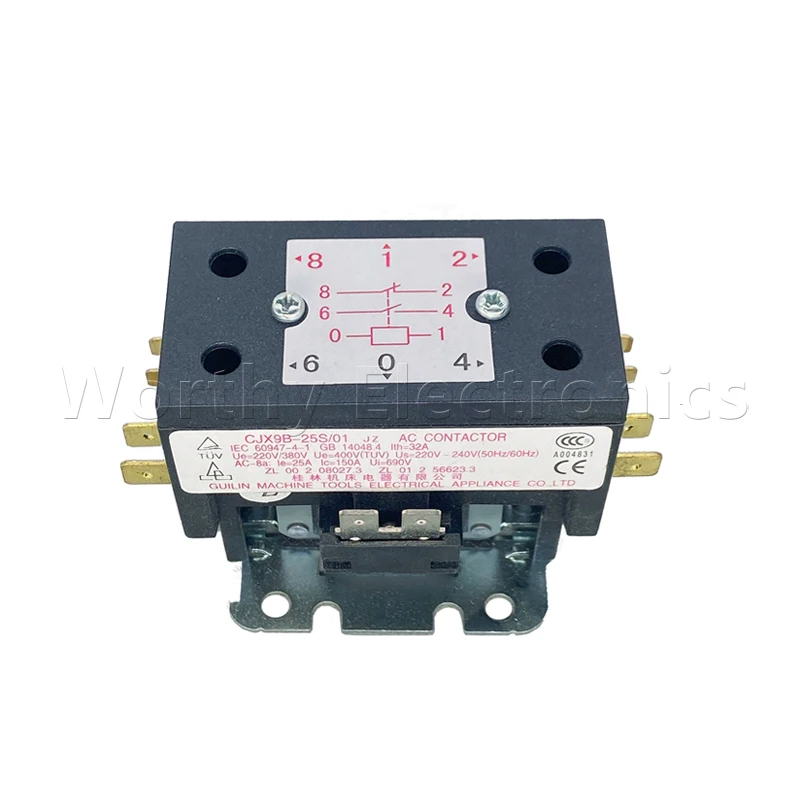 

Free shipping 10pcs/lot relay 220VAC 32A CJX9B-25S/01