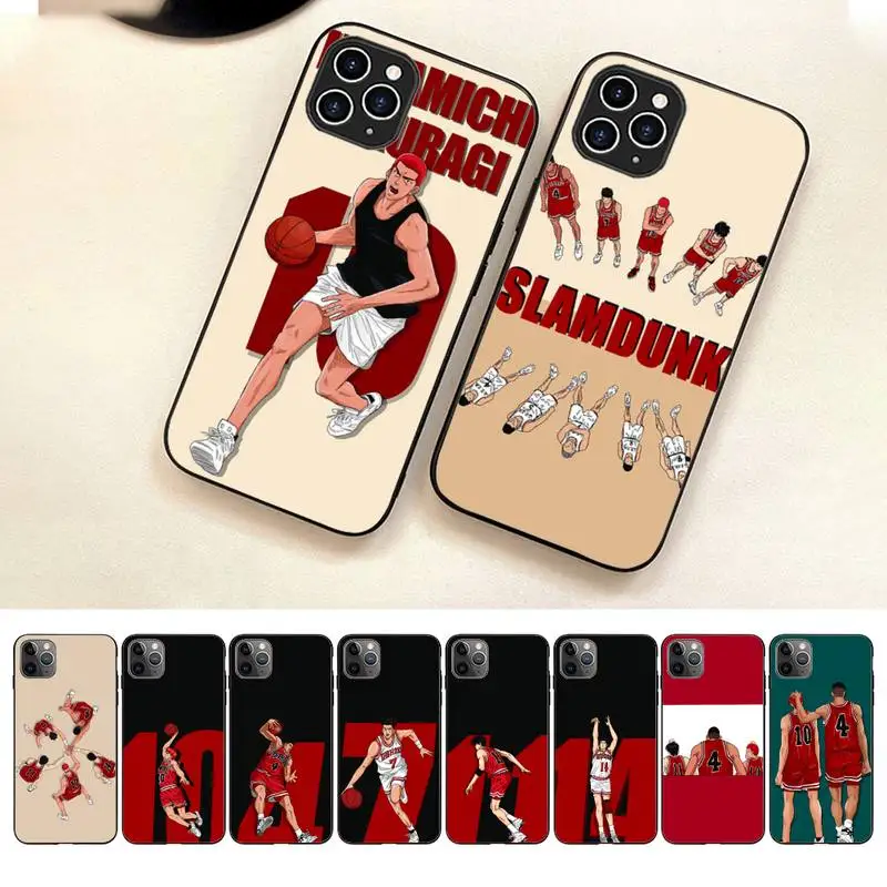 Custodia Per Telefono Anime Slam Dunks Per Iphone 7 8 Plus X Xr Xs 11 12 13 Se2020 Mini Iphone Mobile 14 Pro Max Case