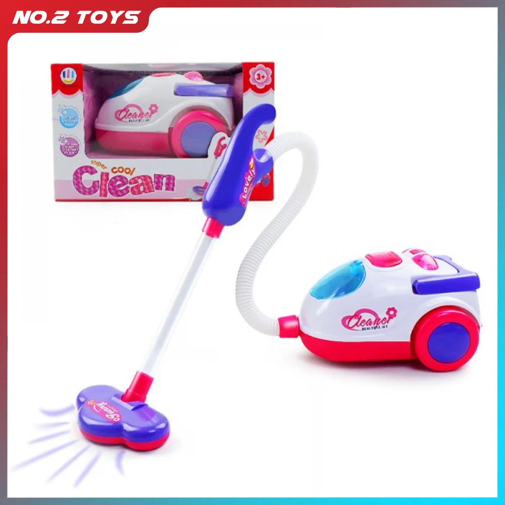 Children's Pretend Play Electric Mini Vacuum Cleaner Toy with Music Cosplay Housekeeping Educational Housework Toys Kids Gifts