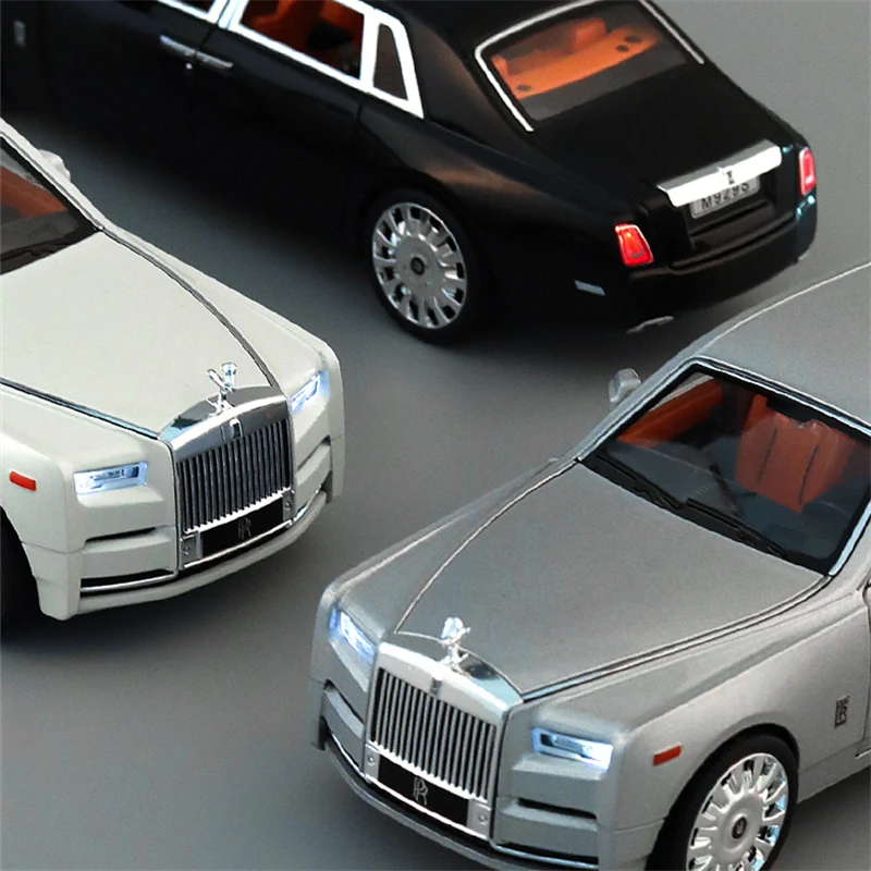 New 1/20 Rolls Royce Phantom Alloy Car Model Diecasts & Toy Vehicles Metal Car Model Collection Simulation Sound Light Kids Gift 3