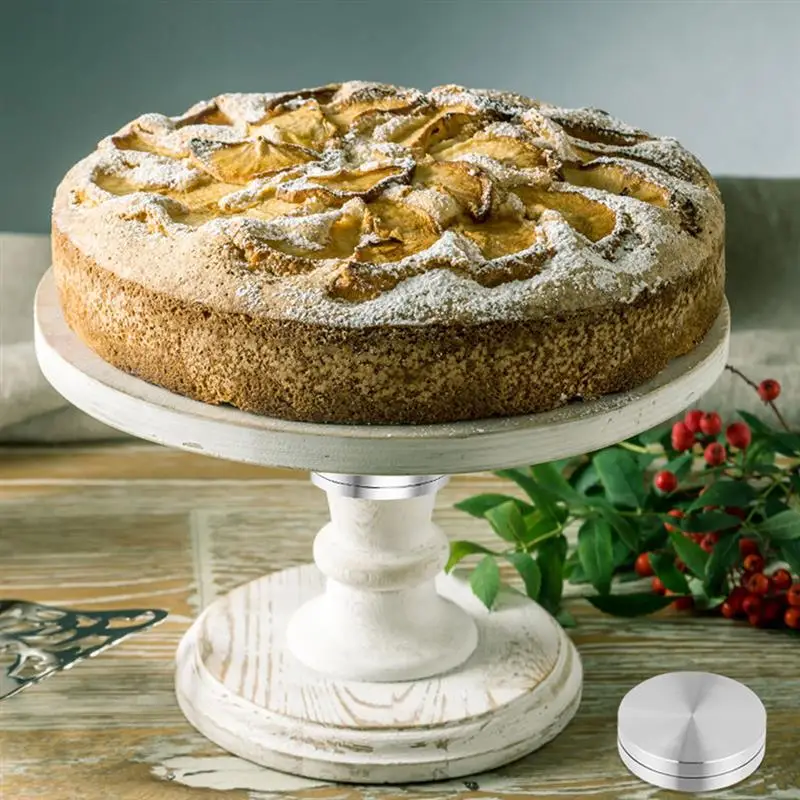 Cake Stand Cake Turntable 1pc Cake Stand Rotating Cake Turntable Aluminium Alloy Revolving Stand For Cupcake Pastry Decorating Supplies Cupboard