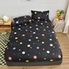 Super Soft Brushed Polyester Bed Fitted Sheet - Modern Galaxy Print, Hypoallergenic, Cozy, Drift to Sleep Under the Stars 3
