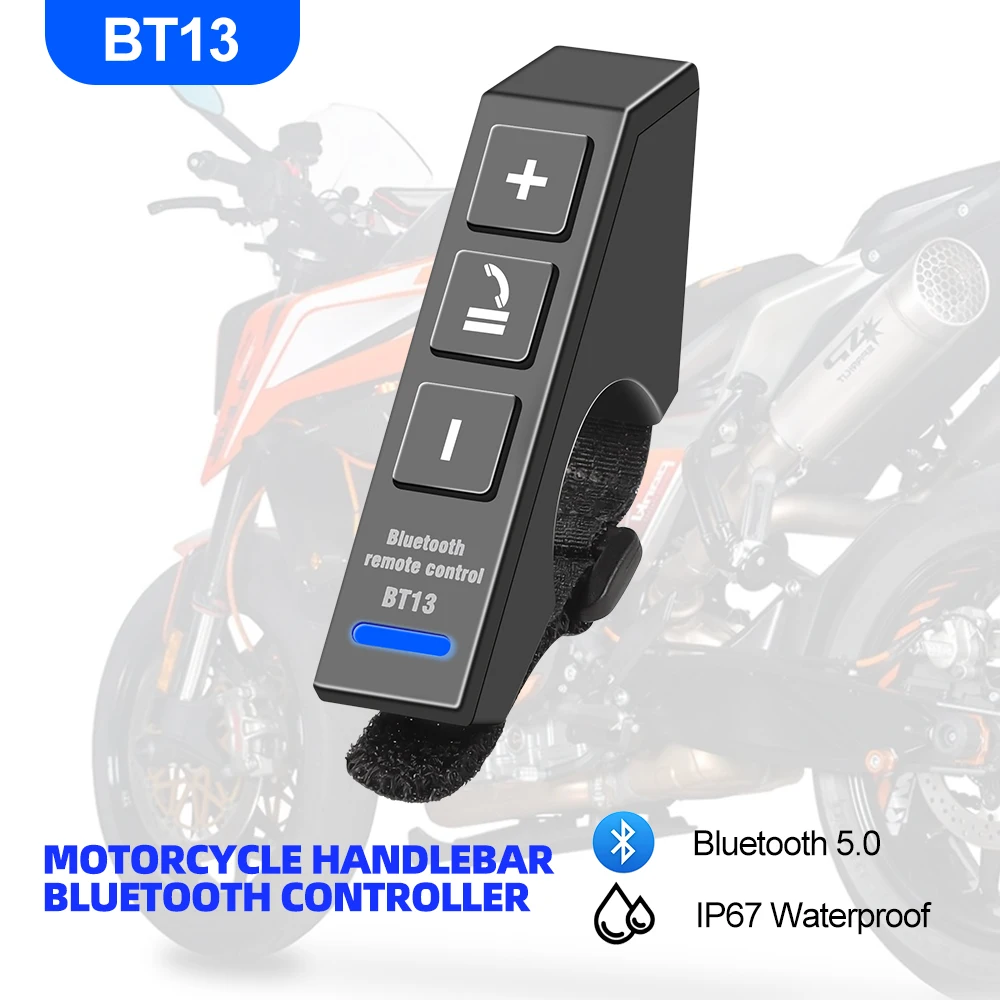 Motorcycle Media Button Remote Controller for IOS Android