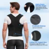 Babaka Posture Corrector Medical Back Brace Adjustable Full Shoulder Brace For Mid Upper Spine Support Lumbar Support 3