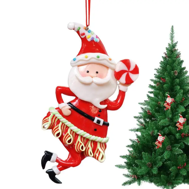 

Soft Clay Santa Claus Christmas Santa Claus Decorations Cute Soft Clay Christmas Tree Pendant Mini PVC Ornaments For Tree
