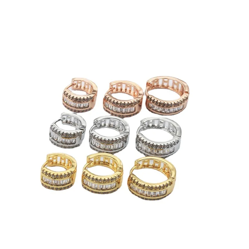 

Guemcal 1 Pair Fashion 18K Real Gold Ear Buckle Shaped Ear Buckle Earrings Ear Bone Buckle Ear Accessories
