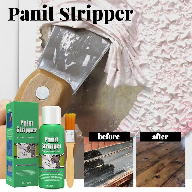 100ml Strong Paint Remover for Metal with Brush