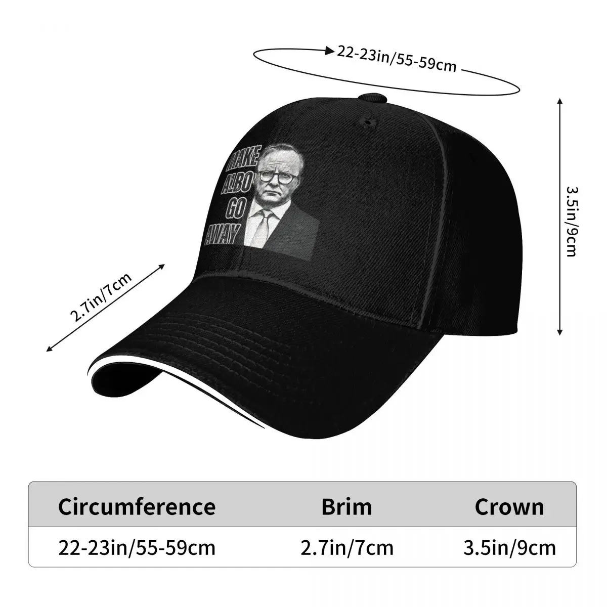 MAGA - MAKE ALBO GO AWAY Baseball Cap Fashion Men Women Hip Hop Hats High Quality Print Hiking Fishing Snapback Cap Present 5