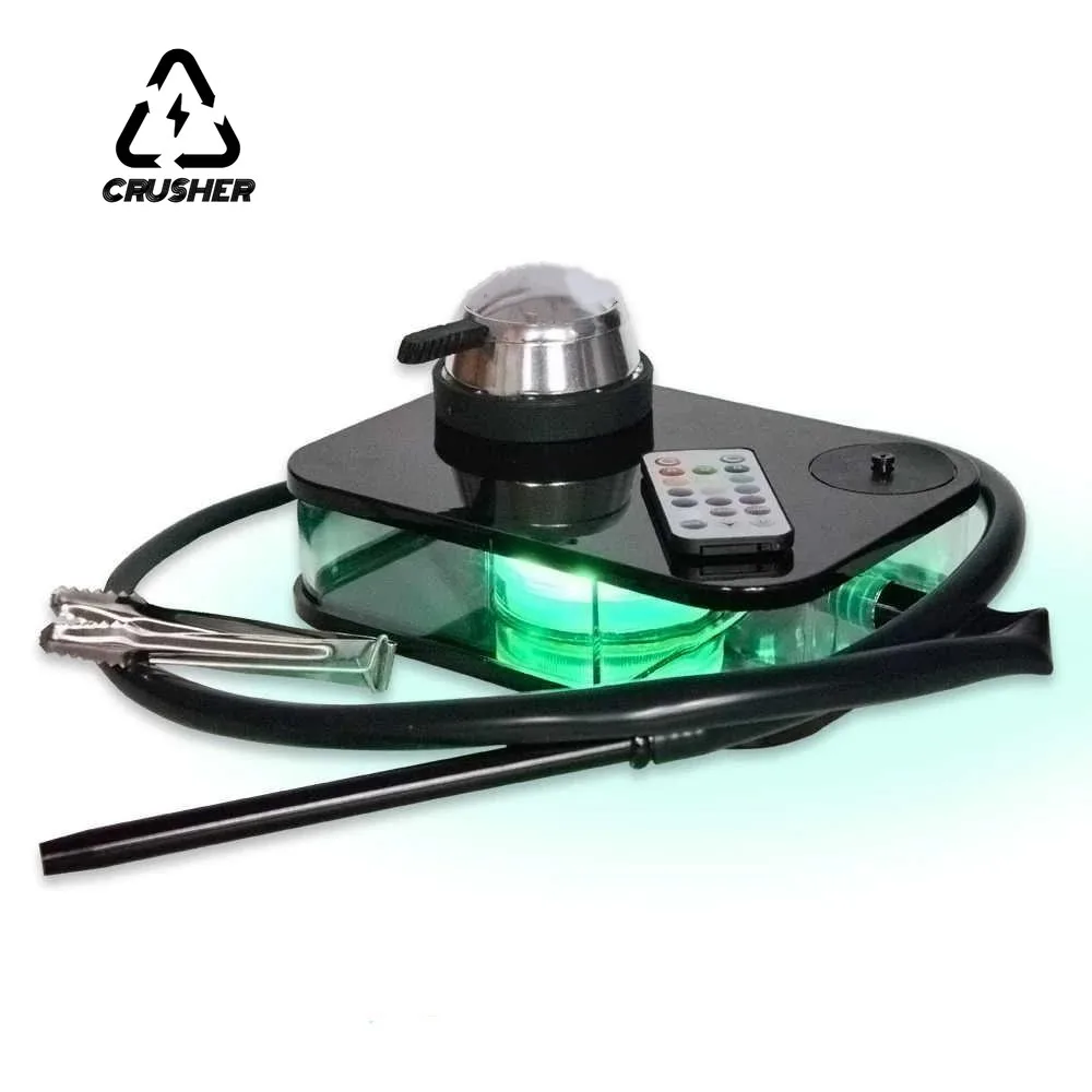 CRUSHER LED Smoking Pipe tobacco smoking accessories herb smoking pipe hookah water pipe