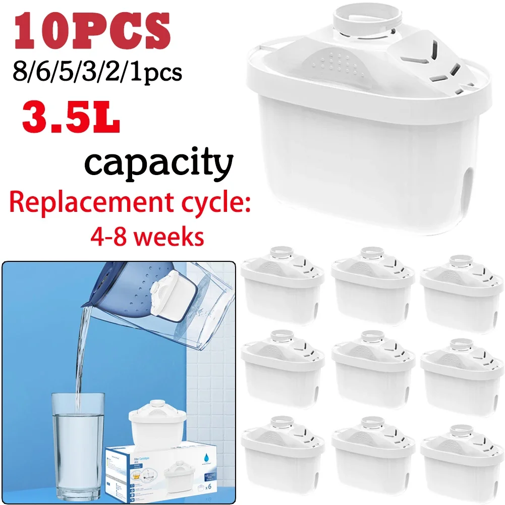 Water Filter Water Filters Cartridge for Brita Maxtra Reducing Limescale Chlorine Impurities Purifier Activate Carbon 10-1pcs Refrigerator Water Filter Inline Water Filter