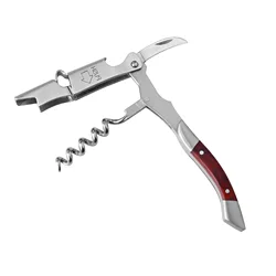 Professional Wine Opener with Foil Cutter - Elegant Corkscrew for Bartenders and Home Use (D)