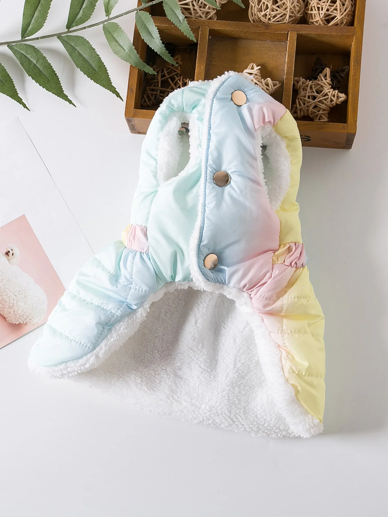 1pc-Puppies wearing striped cotton dresses, princess dog dresses, and small to medium-sized dog clothing