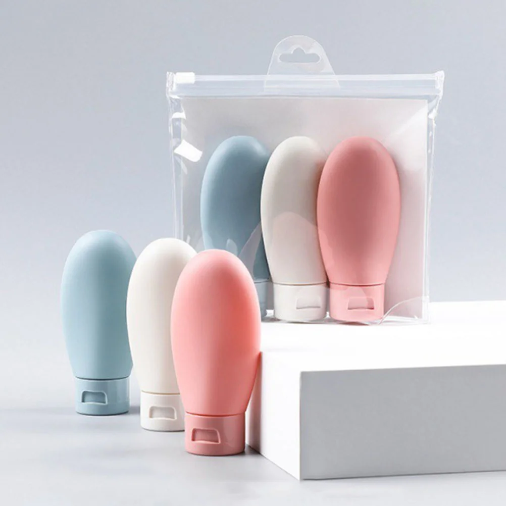 

3Pcs Travel Bottle Refillable Bottle Silicone Toiletries Container 60ML