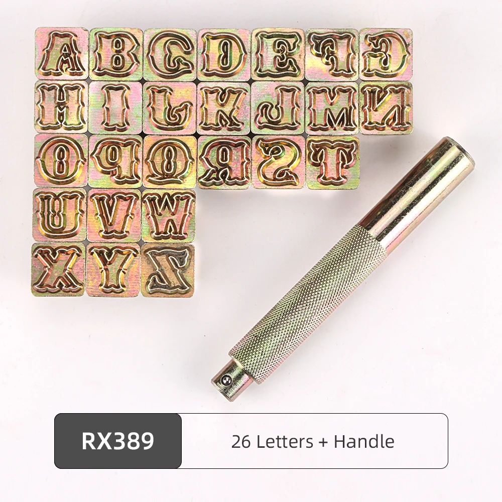 Leather Stamping Kit Alphabet Letter Number Stampers DIY Leather Craft Carving Saddle Making Tools