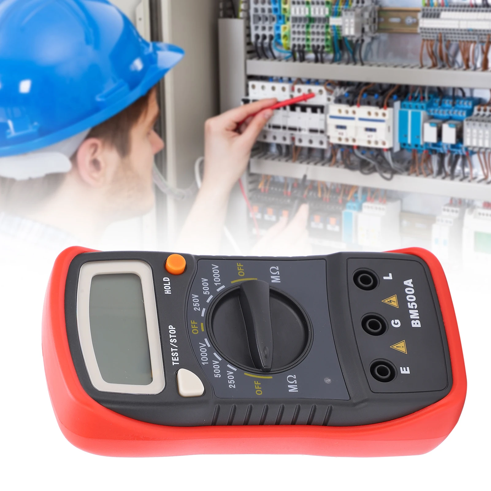 BM500A 1000V LCD Resistance Tester Digital Insulation Resistance Meter Megohm Meter resistance tester