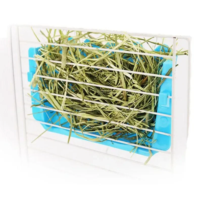 Hanging Grass Feeder Small Pet Rabbit Hanging Grass Feeder Rack Shelf Hay Bowl Holder Box Dispenser Rabbit Supplies