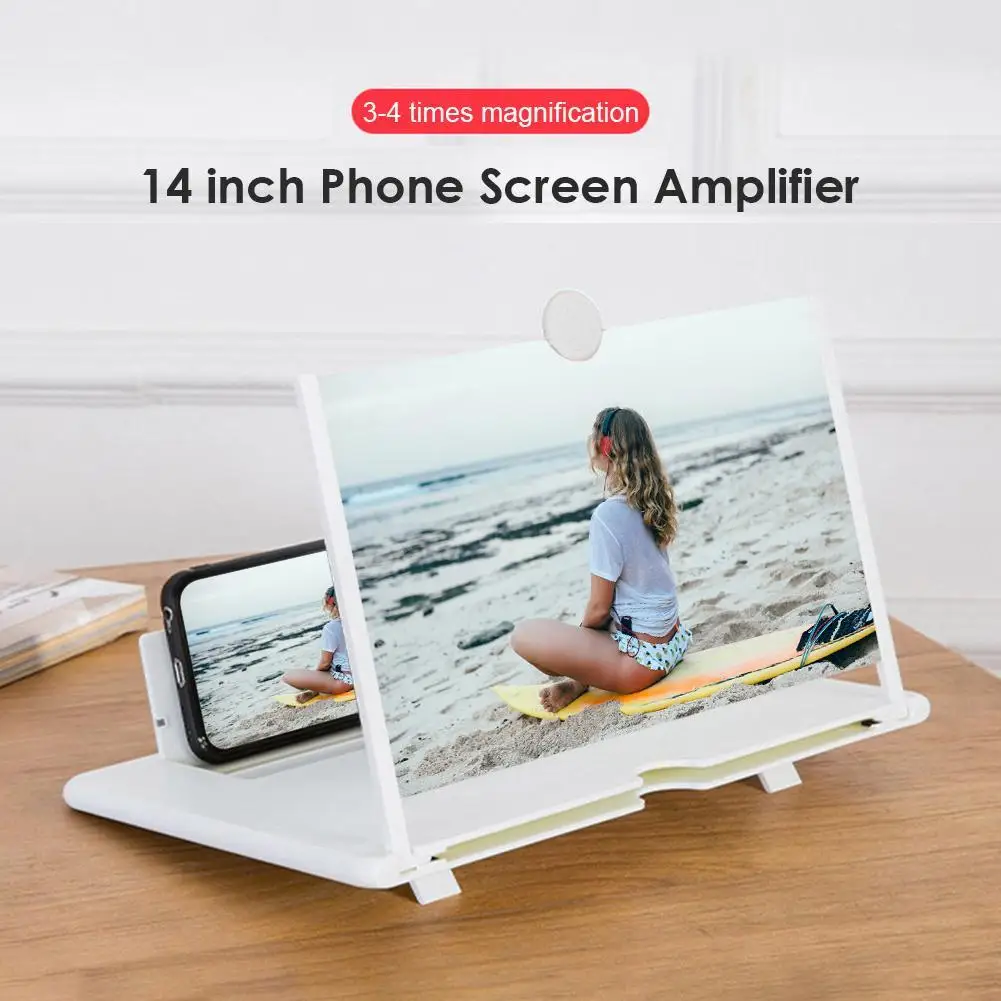 14 inch 3D Screen Amplifier Mobile Phone Screen Video Magnifier Holder HD Expander Projector Mobile Display Magnifying Bracket phone screen amplifier