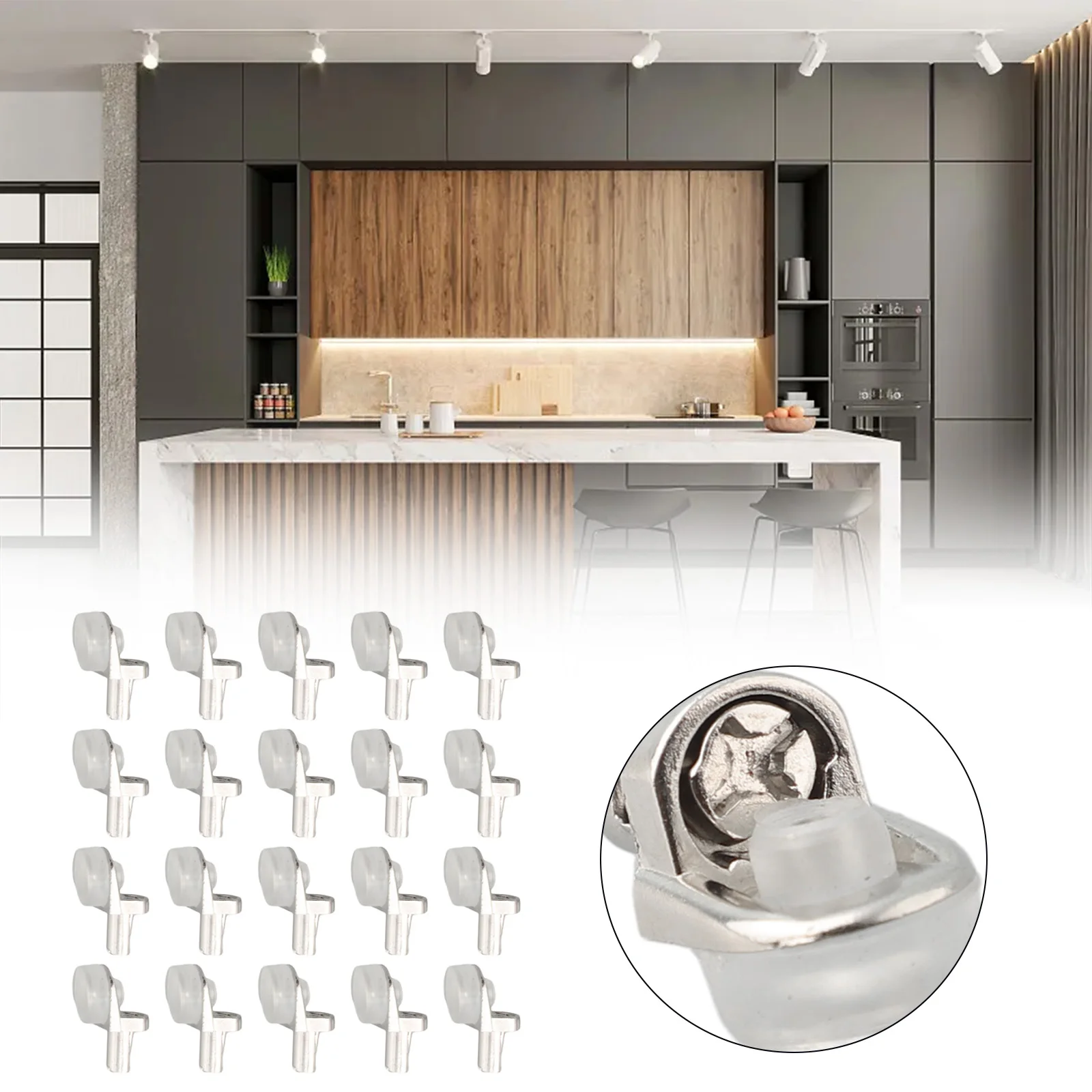 

20 шт., металлические шпильки для полки