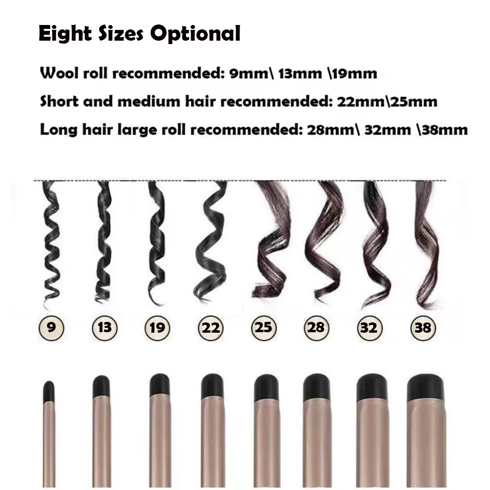 Hair Curler New Real Electric Professional Ceramic Hair Curler Beauty Curling Iron Roller Curls Wand Waver