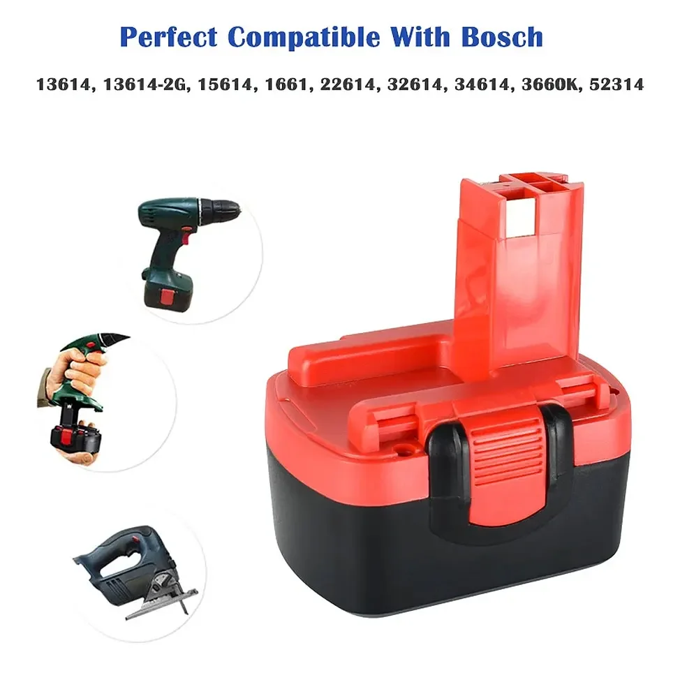 9800mAh 6800mAh 4800mAh 14.4V Battery For BOSCH BAT038 BAT040 BAT140 BAT159 BAT041 GSR 2607335264 14.4 Volt screwdriver battery 5
