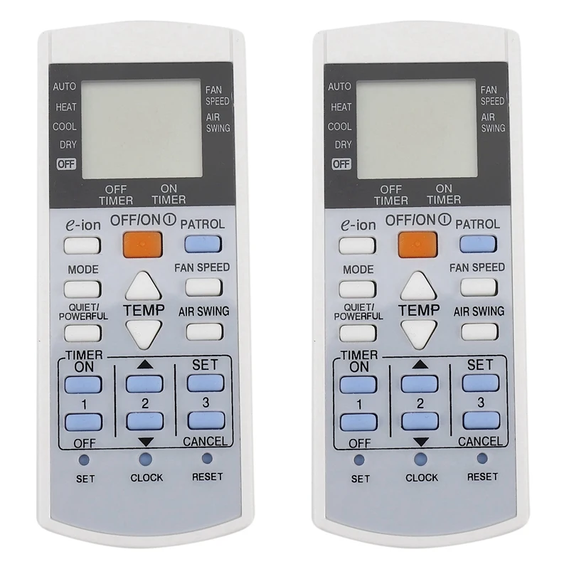 

2X Conditioner Air Conditioning Remote Control For Panasonic Controller A75C3407 A75C3623 A75C3625 KTSX003 A75C3297