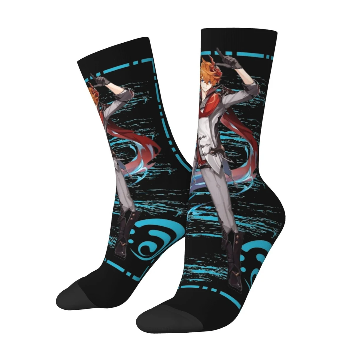Fashion Novelty Childe Tartaglia Face Meme Socks - High Quality Unisex Socks