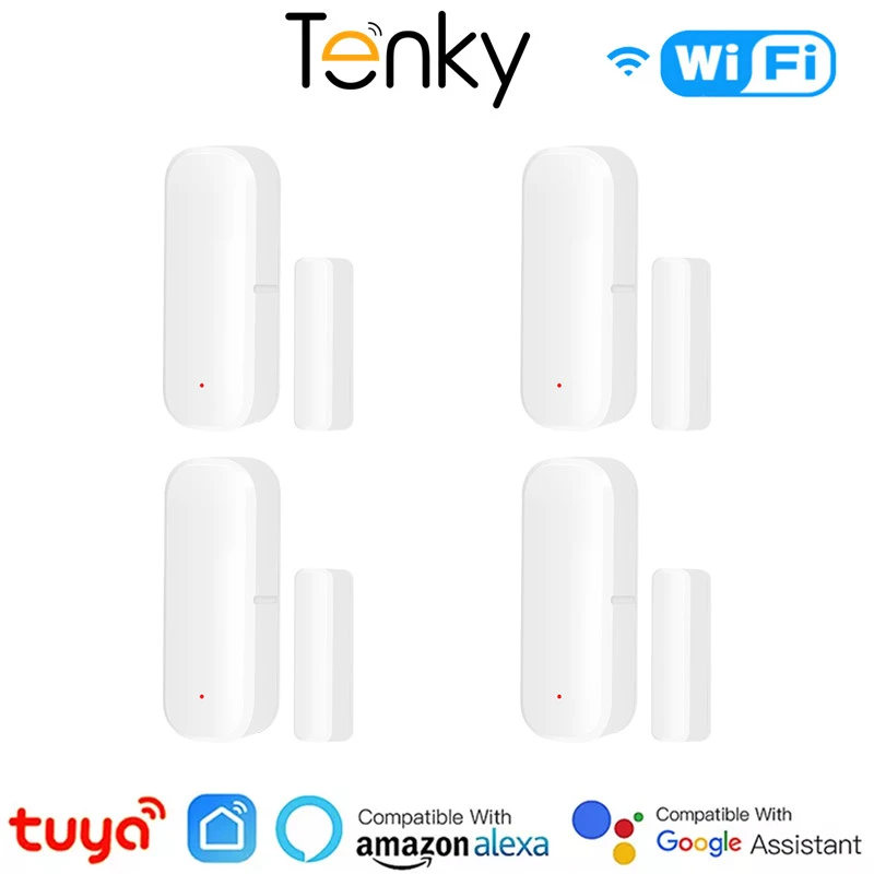 Door Sensors Work Google Home Door Sensors Work Alexa Tuya Smart Home Wifi Door Aliexpress