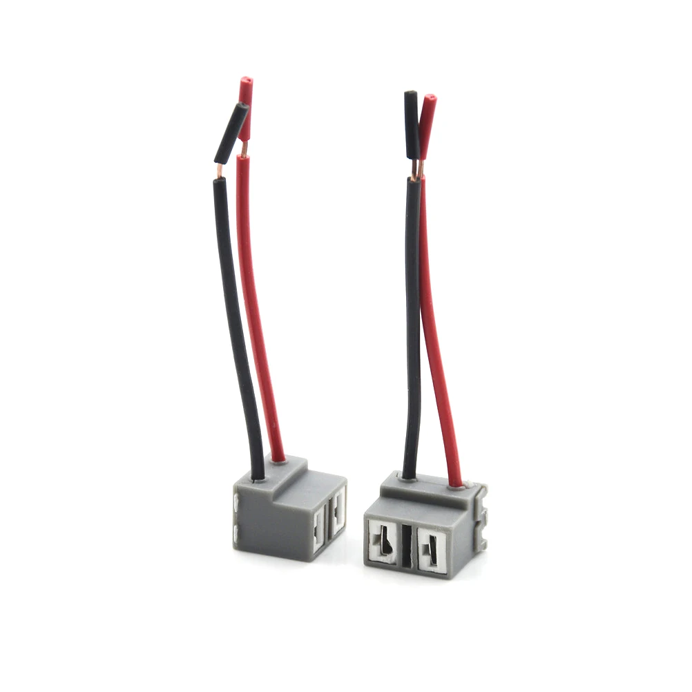 2pcs H7 automobile Connectors Adapters for HID car Lamp Wiring harness Car 2 Pin way Electrical Wire Connector Plug