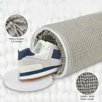1pcs Shoe Bag for Washing Machine Chenille Velvet Lined Shoe Washing Bag Portable Fluffy Fiber Sneaker Laundry Bags 1