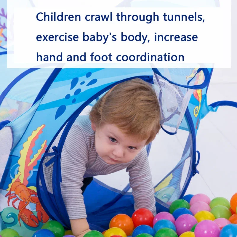 Portable Playpen for Children Ball Pool Baby Park Children's Tent Playpen Tunnel Balls for Dry Pool Ball Pit Baby Playground 3