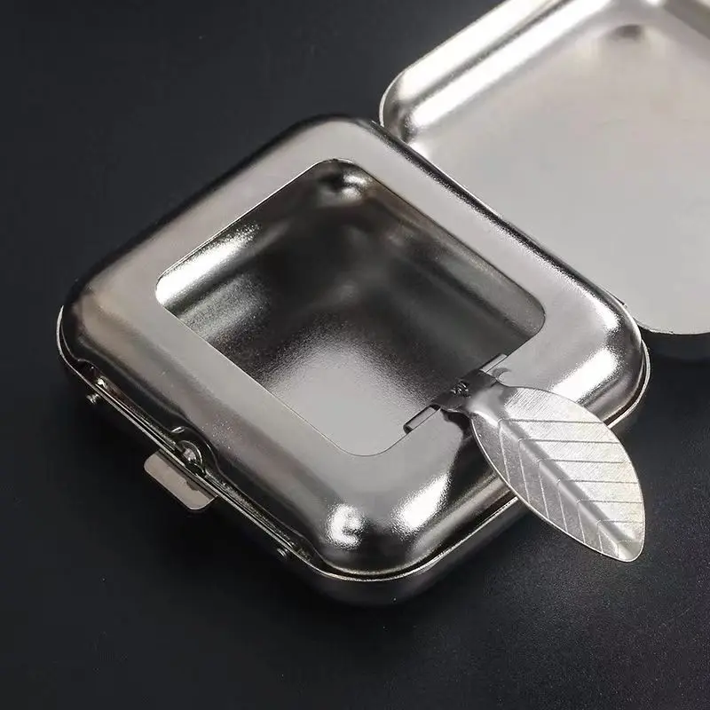 Silicone Ashtray Air Purifier Ashtray Wood Ashtray Cigarettes Ashtray Portable Ashtray Stainless Steel Ashtray Metal Ashtray Ceramic Ashtray Mini Metal Ashtray Portable Small Ashtray Outdoor Portable Pocket Creative Car Smoking Accessories Cigar