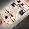 Two Players Against Wooden Billiard Board Game Fun Family Parent-Child Interactive Catapult Competitive Educational Set Toys 4