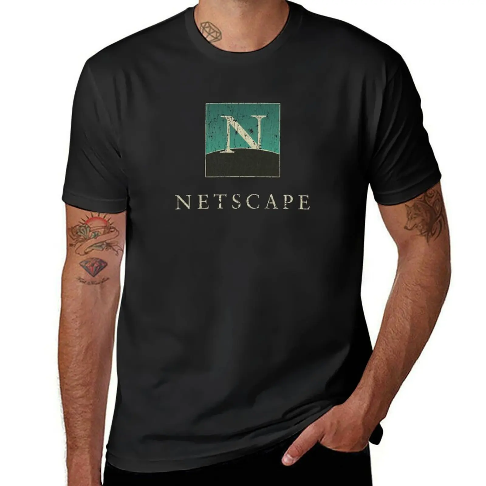 

Netscape T-Shirt summer clothes tops customs design your own Blouse t shirts for men pack