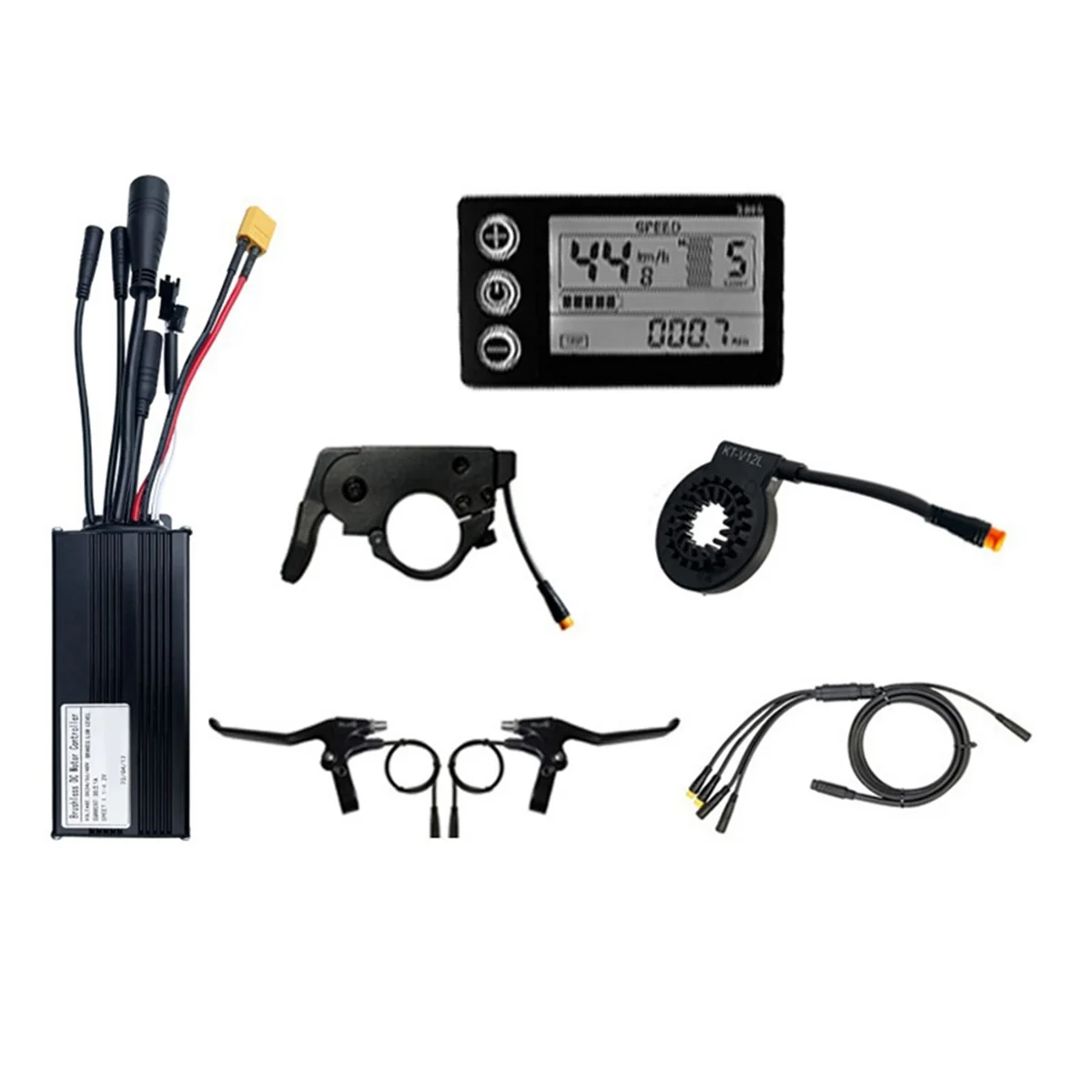 

30A 1000W Bicycle Lithium Battery Modification Accessories Three-Mode Fully Waterproof Small Kit S866 LCD Instrument