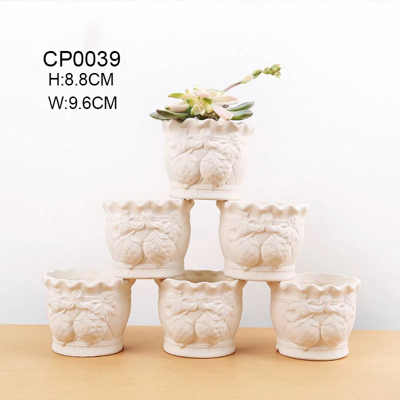DIY Kindergarten Vase Ceramic Art White Embryo Color Painting, Coloring Mold Coating and Production of Gypsum