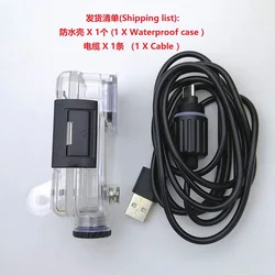High - Performance Waterproof Action Camera Case with Charging Box and USB Cable - Anti - Shake Ultra Protective Frame for Case and cable