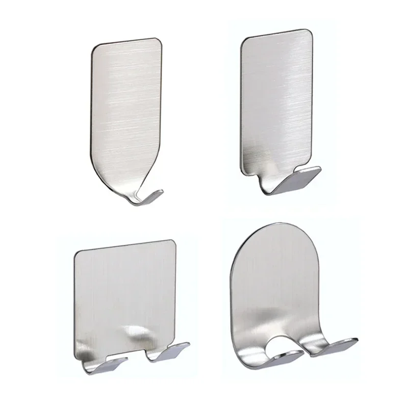 Razor holder Stainless Steel Razor Bracket for Men's Shaver Holder Shelf Bathroom Wall Adhesive Storage Hook Kitchen Hanger Rack