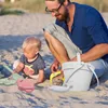 8Pcs Summer Beach Toys Kids Soft Silicone Sandbox Set Beach Game Toy Send Children Beach Play Sand Water Play Tools Swim Game 2