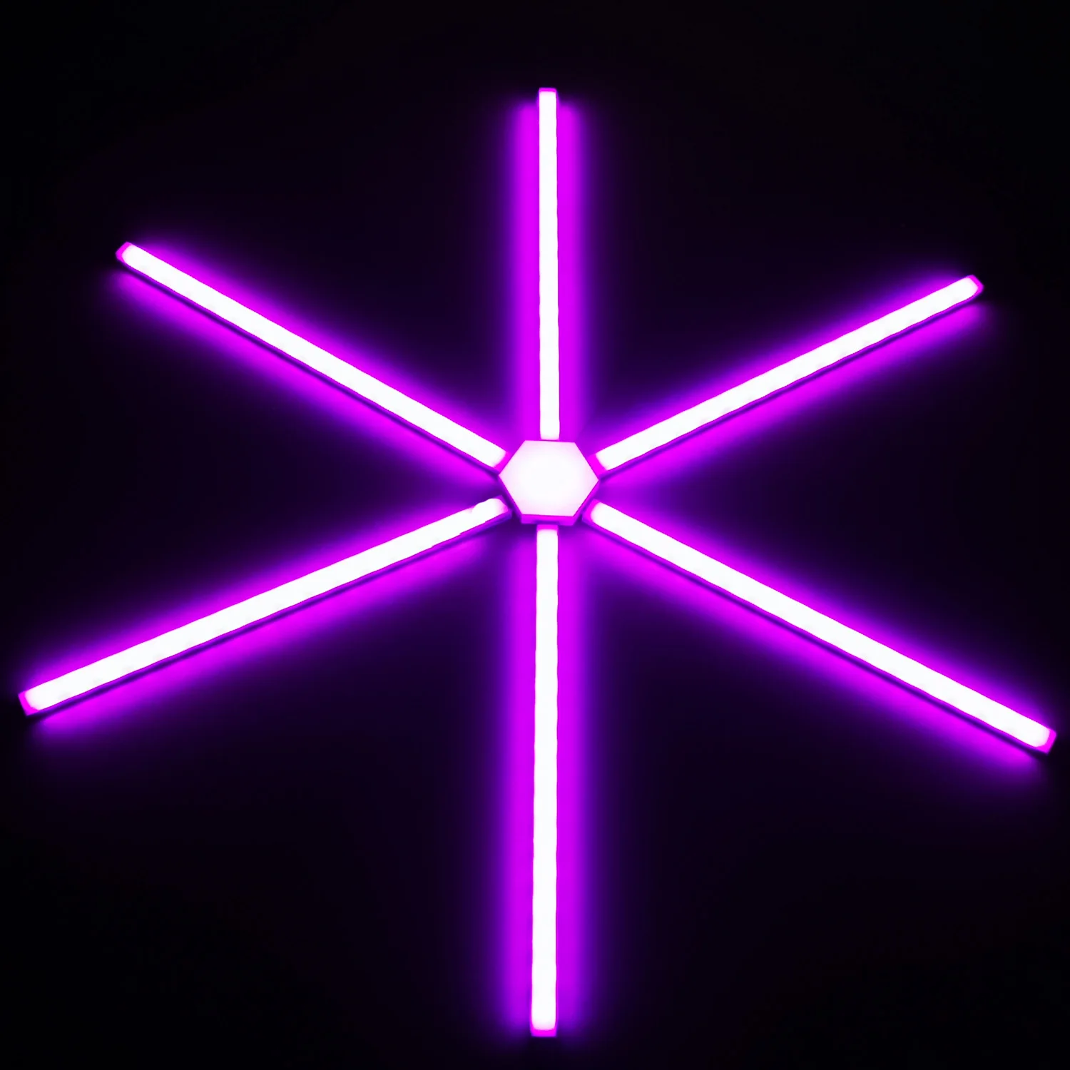 parede led hexágono luz sincronização com música