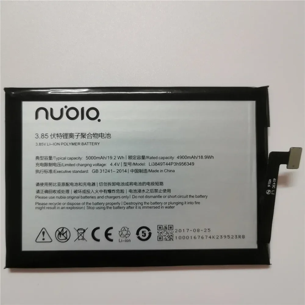 Original 5000mAh Li3849T44P6h956349 Battery For ZTE Nubia N1 NX541J Cell Phone Battery+Tools Kits