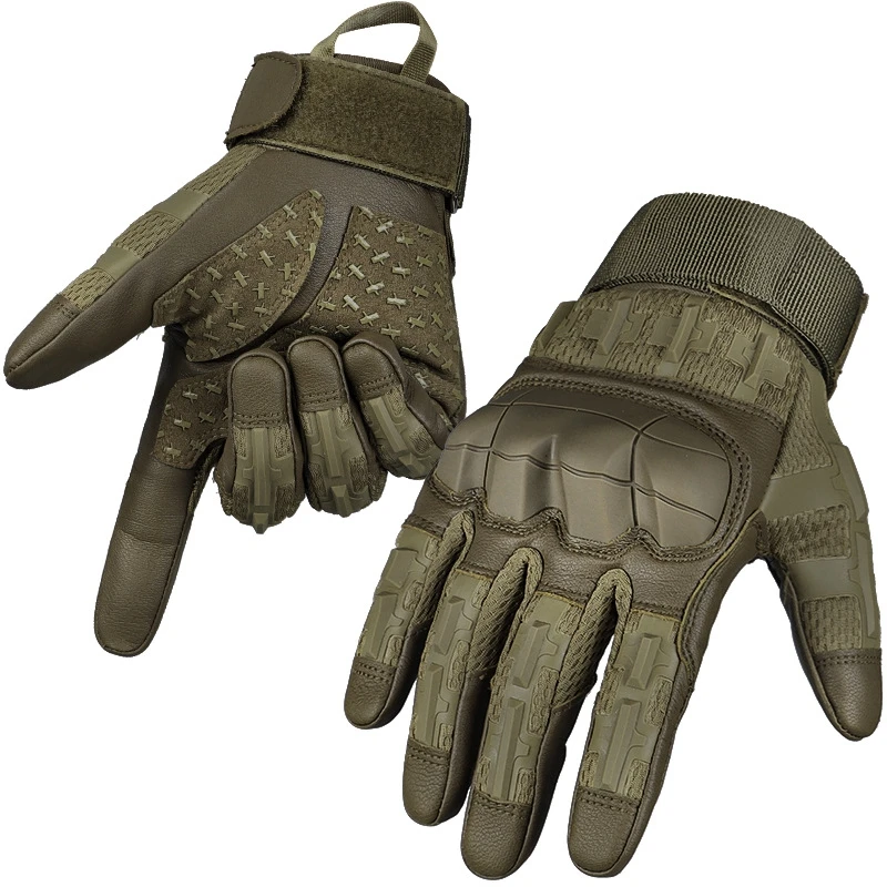 Gants vélo tactiques cuir PU écran tactile pour pêche chasse randonnée sports outdoor