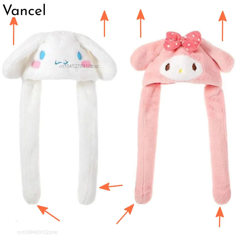 Плюшевая шапка Sanrio плюшевая Hello Kitty кавайная коричная моя мелодия сохраняющая