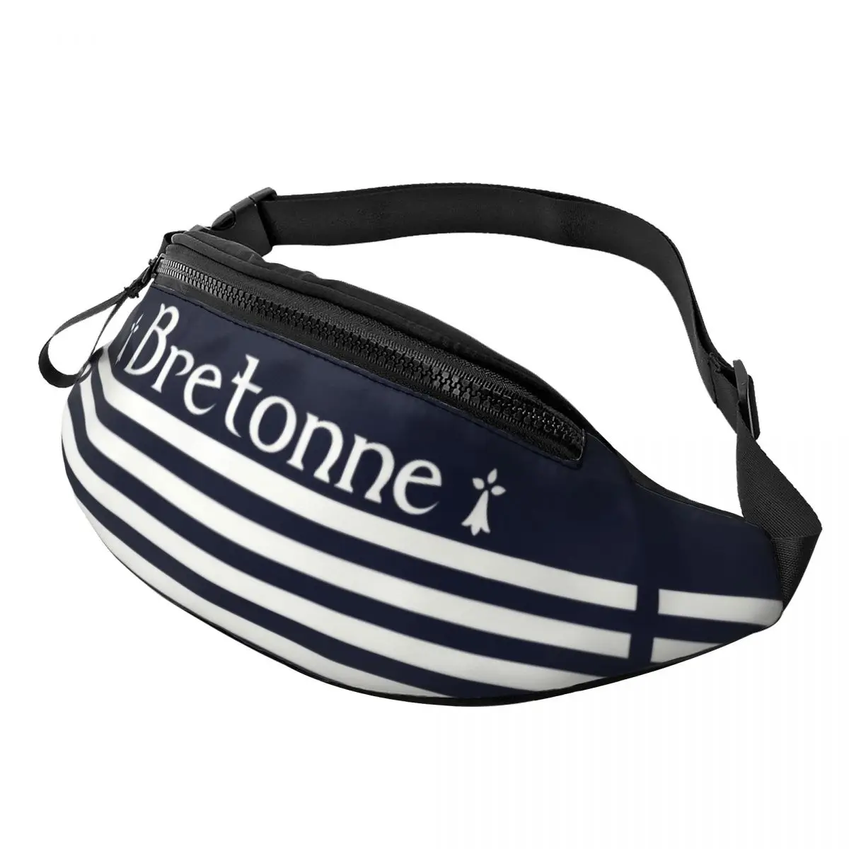 

Fashion Breton Fanny Pack for Cycling Camping Men Women Breizh Brittany Crossbody Waist Bag Phone Money Pouch