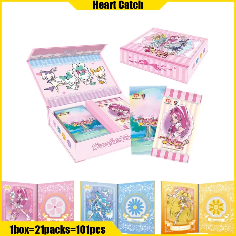 

KABAO 1st Heart Catch Pretty Cure Cards Anime Playing Card Mistery Box Board Game Booster Box Toy Birthday Gift for Boy and Girl