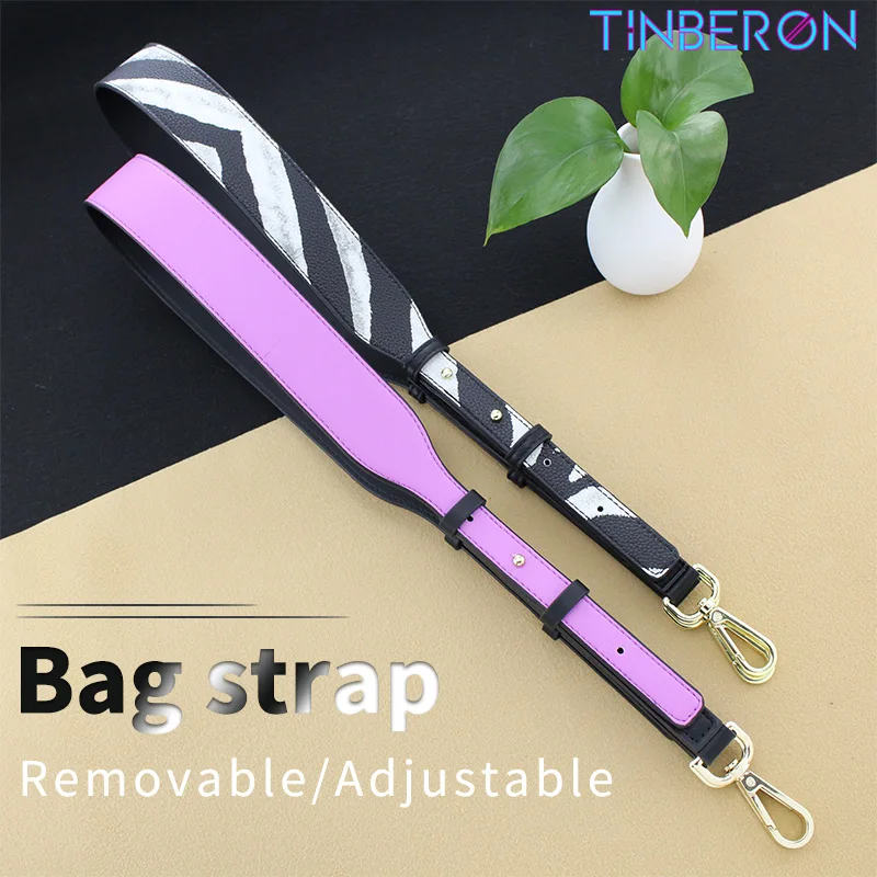 TINBERON Adjustable Bag Strap Leopard Snake Pattern Shoulder Crossbody Bag Strap Women Leather Bag Shoulder Strap Bag Accessorie