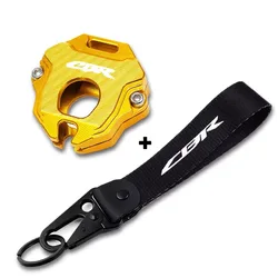 Motorcycle CNC Aluminum Key Case Cover Shell with Keychain Attachment (1 set - Gold)