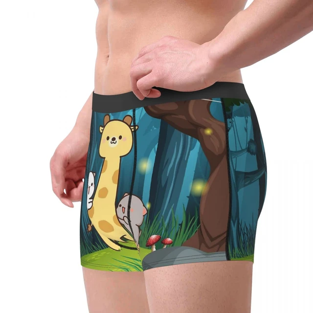 Goma With A Lovely Giraffe In Jungle Peach Cat Underpants Breathbale Panties  Male Underwear Comfortable Shorts Boxer Briefs - AliExpress