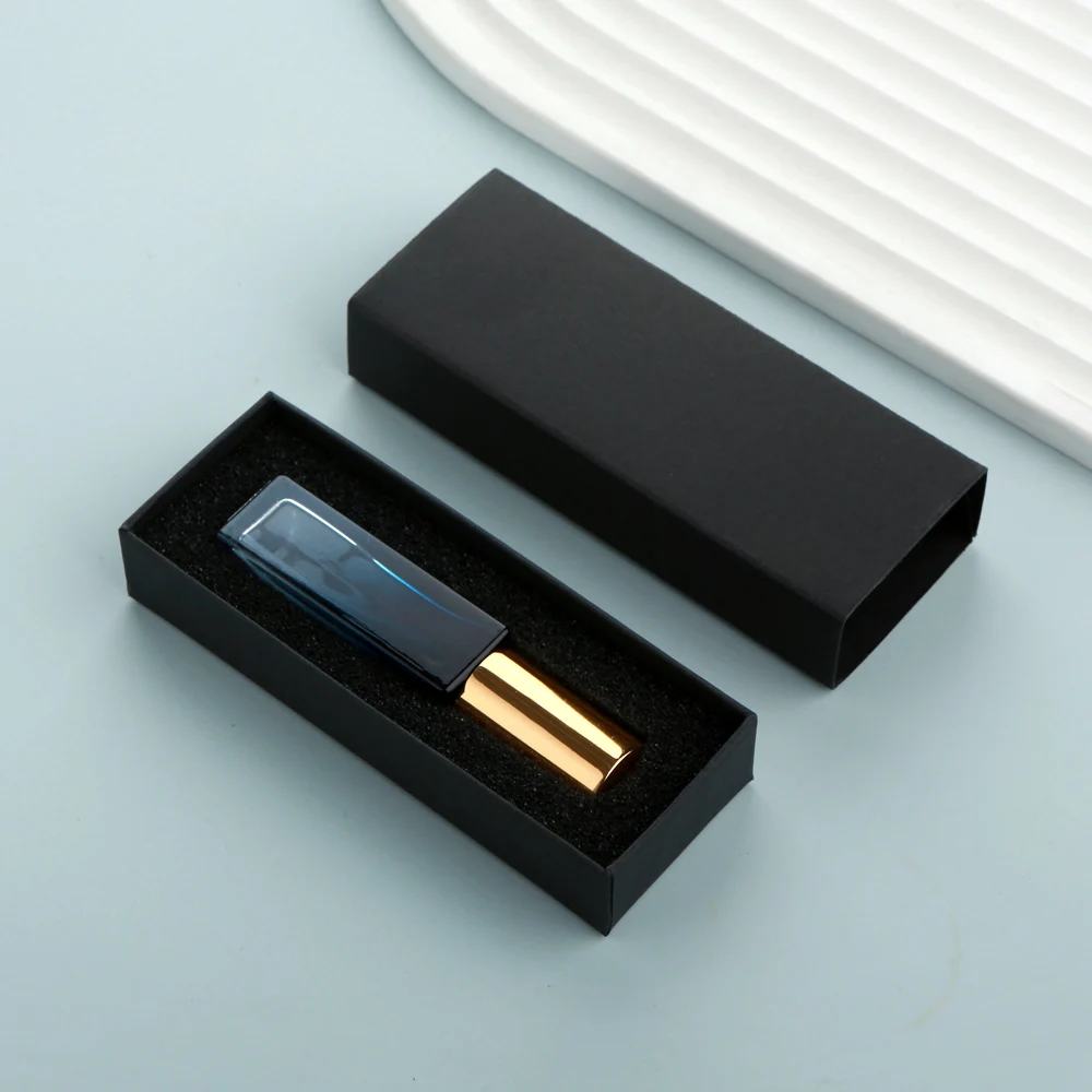 10PCS 10ml Blue Gradient Square Glass Spray Bottles with Box, Refillable Mini Atomizer ... - SKU GSB01155 - UGI Packaging