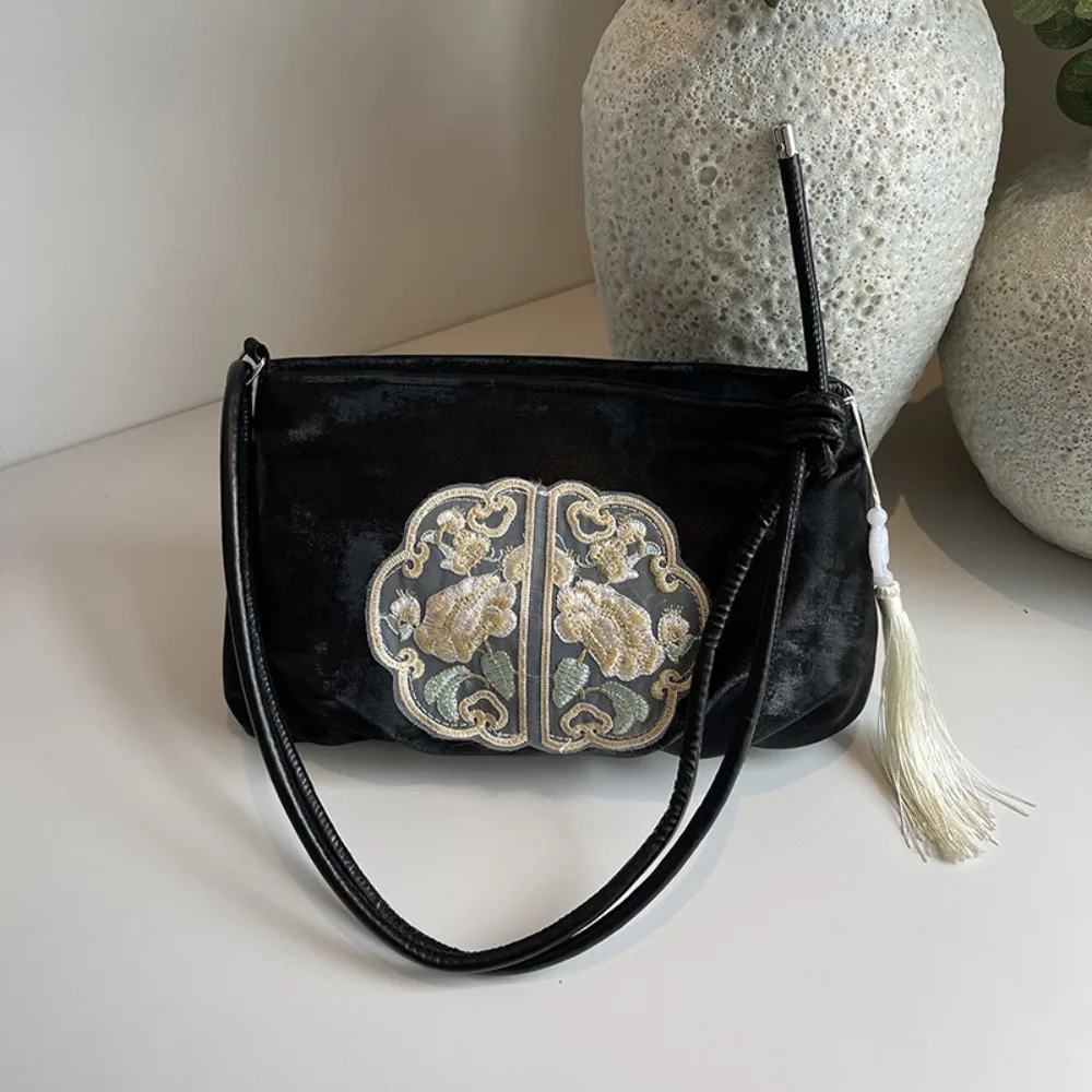 Package Satchel Soft Embroidery Bag Fashion Chinese Style Tote Bag Large Capacity Handbags Purses and Handbags Bolso Mujer 2026