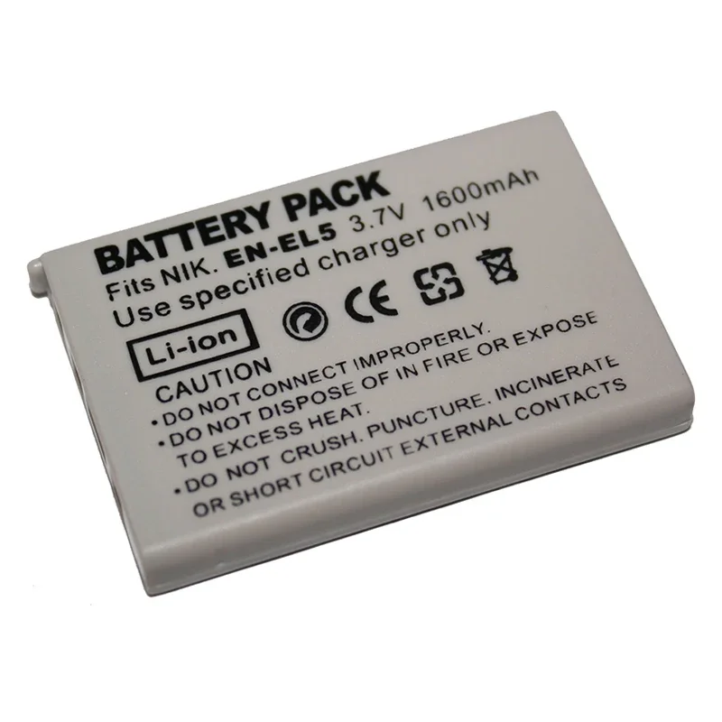 Batteria Per Fotocamera Digitale 01600Mah En-El5 Per Nikon Coolpix P4 P80 P90 P100 P500 P510 P520 P530 P5000 P6000 P5100 5200 Batteria